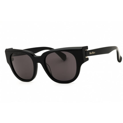 Max Mara Women's Sunglasses - Shiny Black Acetate Full Rim Cat Eye | MM0138 01A ,
