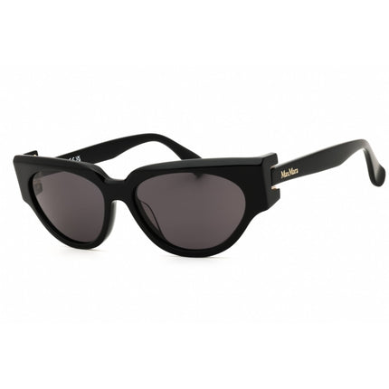 Max Mara Women's Sunglasses - Shiny Black Acetate Full Rim Cat Eye | MM0139 01A ,