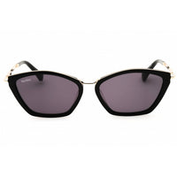 Max Mara Women's Sunglasses - Shiny Black Metal Full Rim Cat Eye Frame | MM0162 01A ,