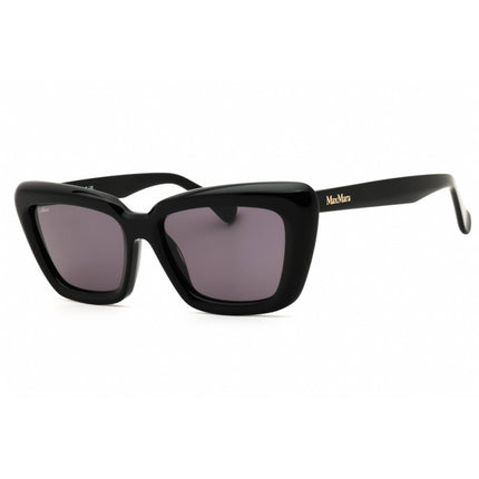 Max Mara Women's Sunglasses - Shiny Black Acetate Full Rim Cat Eye | MM0171 01A ,