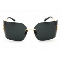 Miu Miu Women's Sunglasses - Gold Metal Rectangular Rimless Frame | 0MU 54YS 5AK5S0 ,