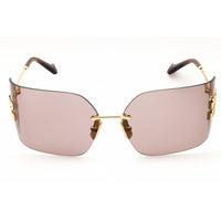 Miu Miu Women's Sunglasses - Gold Metal Rectangular Rimless Frame | 0MU 54YS 5AK06I ,