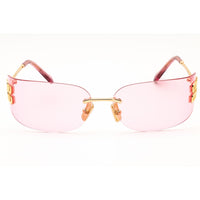 Miu Miu Women's Sunglasses - Gold Metal Oval Shape Rimless Frame | 0MU A51S 5AK90Y ,