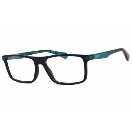 Polaroid Core Men's Eyeglasses - Blue Rectangular Full Rim Frame | PLD D515 0PJP 00 ,
