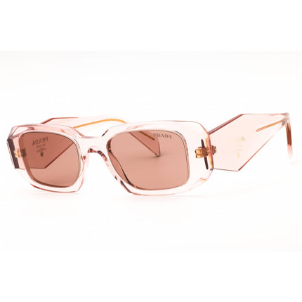 Prada Women's Sunglasses - Transparent Peach Rectangular Shape Frame | 0PR 17WS 19Q10D ,