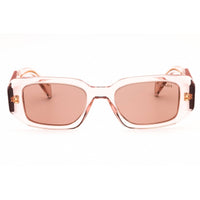 Prada Women's Sunglasses - Transparent Peach Rectangular Shape Frame | 0PR 17WS 19Q10D ,