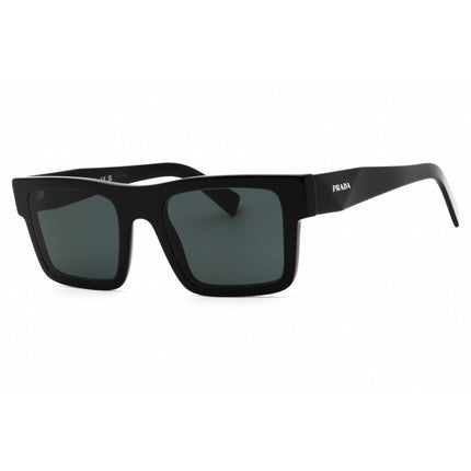 Prada Men's Sunglasses - Black Acetate Rectangular Full Rim Frame | 0PR 19WS 1AB5S0 ,