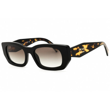 Prada Women's Sunglasses - Black Rectangular Shape Full Rim Frame | 0PR B05S 3890A7 ,