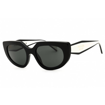 Prada Women's Sunglasses - Black Acetate Cat Eye Shape Full Rim Frame | PR D02S 20G08Z ,