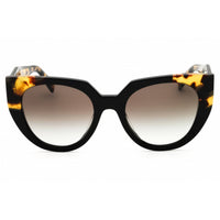 Prada Women's Sunglasses - Tortoise/Black Full Rim Round Frame | 0PR 14WS 3890A7 ,
