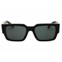 Prada Men's Sunglasses - Black/Talc Full Rim Rectangular Frame | 0PR B17S 16K08Z ,