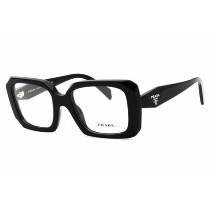 Prada Women's Eyeglasses - Black Acetate Full Rim Rectangular | 0PR C09V 16K1O1 ,