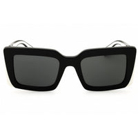 Prada Women's Sunglasses - Black Acetate Full Rim Rectangular | 0PR D01S 20G08Z ,