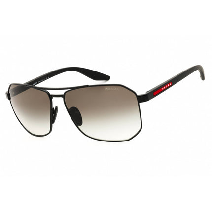 Prada Sport Men's Sunglasses - Matte Black Full Rim Aviator Frame | 0PS A53S 1BO5O0 ,