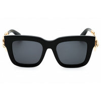 Roberto Cavalli Women's Sunglasses - Shiny Black Rectangular Frame | SRC041M 0700 ,