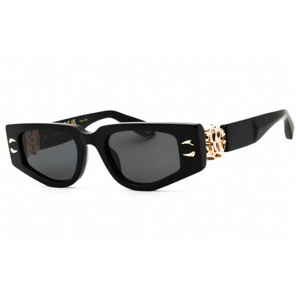 Roberto Cavalli Women's Sunglasses - Shiny Black Oval Full Rim Frame | SRC057M 0700 ,