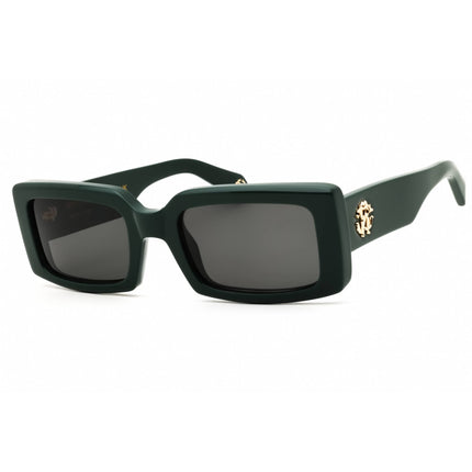Roberto Cavalli Women's Sunglasses - Green Rectangular Full Rim Frame | SRC109 0D80 ,