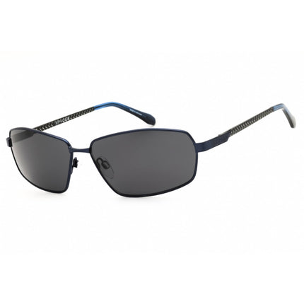 Spyder Men's Sunglasses - Navy Metal Dark Grey Lens Full Rim Oval Frame | SP6033 414 ,