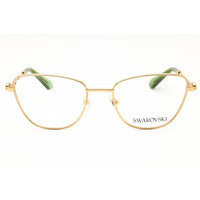 Swarovski Women's Eyeglasses - Gold Metal Cat Eye Shape Full Rim Frame | 0SK1018 4017 ,