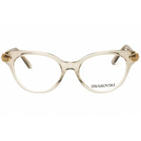 Swarovski Women's Eyeglasses - Transparent Beige/Brown Acetate Frame | 0SK2046 3003 ,