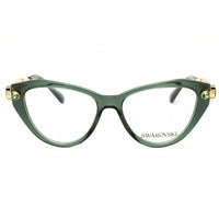 Swarovski Women's Eyeglasses - Transparent Green Cat Eye Shape Frame | 0SK2047 1043 ,