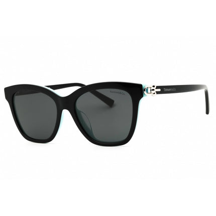 Tiffany Women's Sunglasses - Black/Blue Rectangular Full Rim Frame | 0TF4241D 8055S4 ,