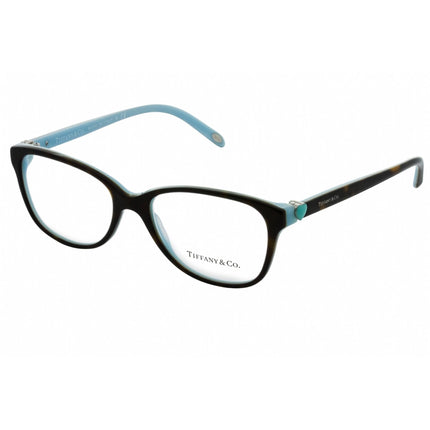 Tiffany Women's Eyeglasses - Havana Acetate Rectangular Full Rim Frame | TF2097 8134 ,