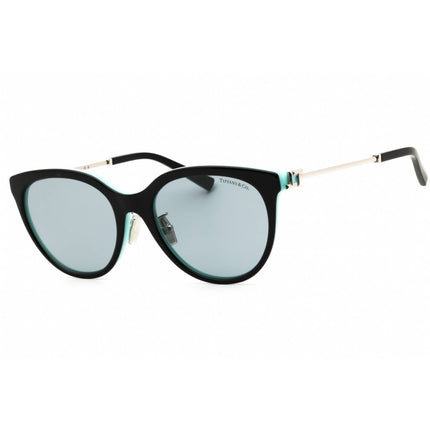 Tiffany Women's Sunglasses - Black Acetate/Metal Round Full Rim Frame | TF4243D 8055-1 ,