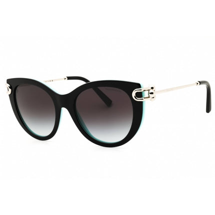 Tiffany Women's Sunglasses - Black/Blue Cat Eye Shape Full Rim Frame | 0TF4232 80553C ,
