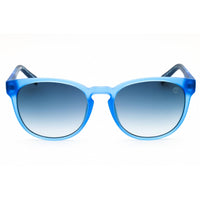 Timberland Unisex Sunglasses - Matte Blue Round Shape Full Rim Frame | TB00014 91W ,