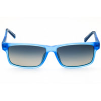 Timberland Unisex Sunglasses - Matte Blue Rectangular Full Rim Frame | TB00015 91D ,