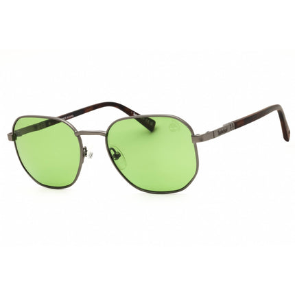 Timberland Men's Sunglasses - Matte Gunmetal Metal Round Shape Frame | TB00018 09R ,
