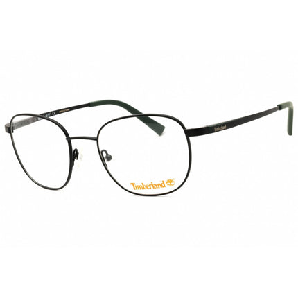 Timberland Men's Eyeglasses - Matte Black Metal Round Full Rim Frame | TB1785 002 ,
