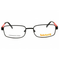 Timberland Men's Eyeglasses - Matte Black Metal Rectangular Shape Frame | TB1828 002 ,