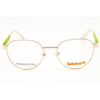 Timberland Men's Eyeglasses - Pale Gold Metal Round Shape Full Rim Frame | TB1830 032 ,