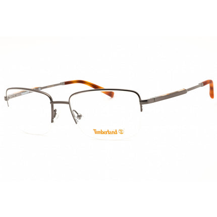 Timberland Men's Eyeglasses - Shiny Dark Nickeltin Rectangular Frame | TB50006 006 ,
