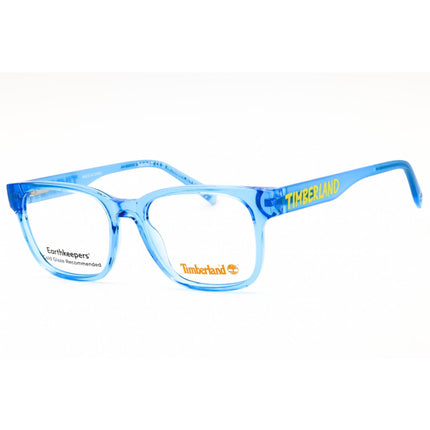 Timberland Men's Eyeglasses - Shiny Blue Rectangular Full Rim Frame | TB50010 090 ,