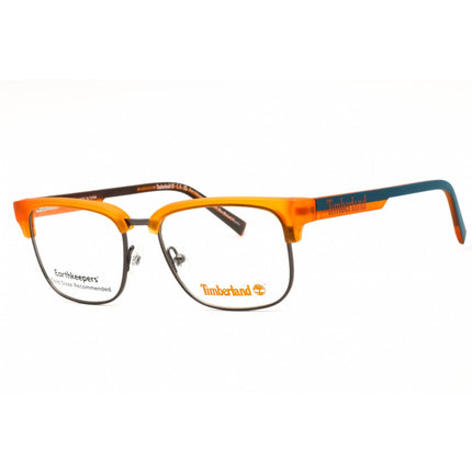 Timberland Men's Eyeglasses - Light Brown/Blue Rectangular Shape Frame | TB50011 047 ,