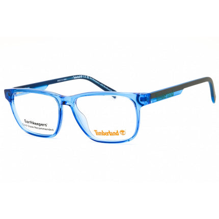 Timberland Men's Eyeglasses - Shiny Blue Rectangular Full Rim Frame | TB50012 090 ,