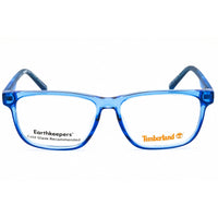 Timberland Men's Eyeglasses - Shiny Blue Rectangular Full Rim Frame | TB50012 090 ,