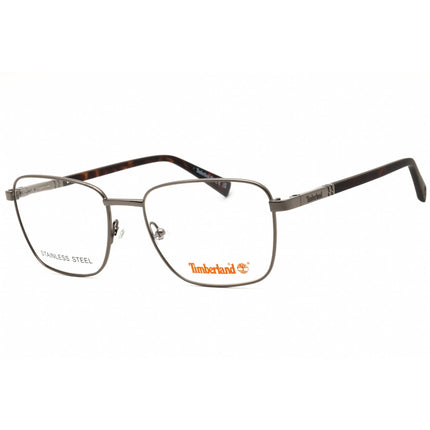 Timberland Men's Eyeglasses - Shiny Dark Nickeltin Rectangular Frame | TB50019 006 ,