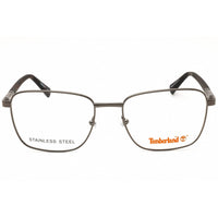 Timberland Men's Eyeglasses - Shiny Dark Nickeltin Rectangular Frame | TB50019 006 ,