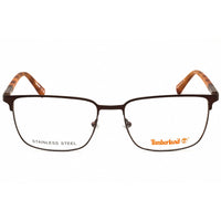 Timberland Men's Eyeglasses - Matte Dark Brown Metal Full Rim Frame | TB50020 049 ,
