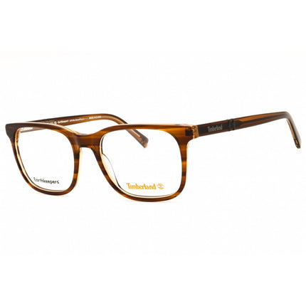 Timberland Men's Eyeglasses - Shiny Dark Brown Acetate Full Rim Frame | TB50024 048 ,
