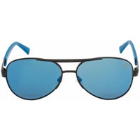 Timberland Men's Sunglasses - Matte Black Metal Aviator Full Rim Frame | TB9214 02D ,