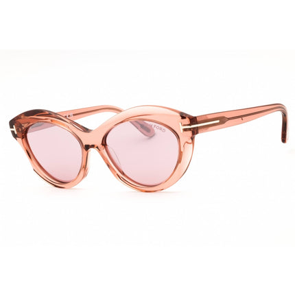 Tom Ford Women's Sunglasses - Shiny Pink Acetate Cat Eye Full Rim Frame | FT1111 72Z ,