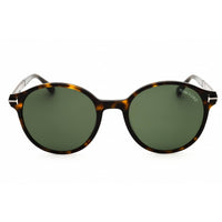 Tom Ford Men's Sunglasses - Dark Havana Acetate Round Full Rim Frame | FT1184 52N ,
