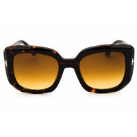 Tom Ford Women's Sunglasses - Dark Havana Oversized Shape Full Rim Frame | FT1220 52F ,