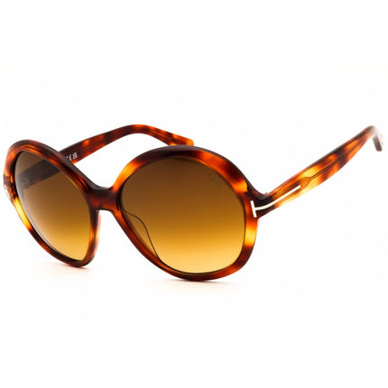 Tom Ford Women's Sunglasses - Red Havana Oversized Shape Full Rim Frame | FT1282 54F ,