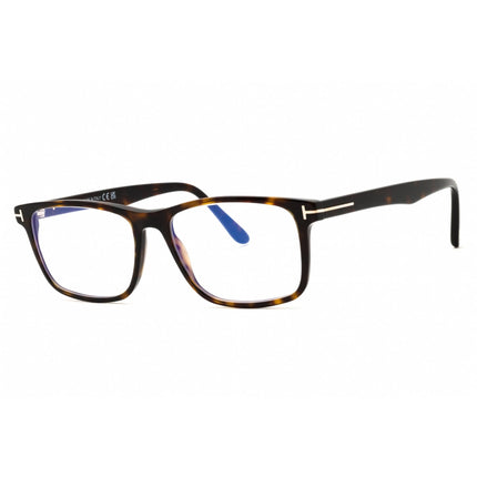 Tom Ford Men's Eyeglasses - Dark Havana Rectangular Full Rim Frame | FT5752-B 052 ,